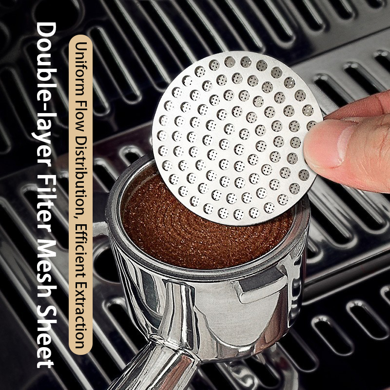 Puck Screen Mesh - 51/53/58mm Reusable Coffee Puck Screen Stainless