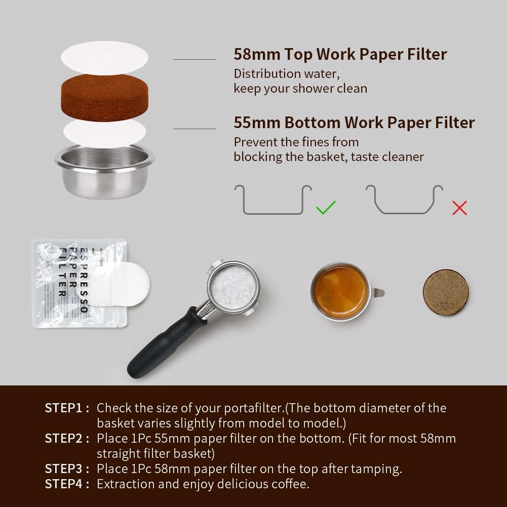 51mm Espresso Puck Screen Meta - Puck Screen Mesh ulasan dan harga