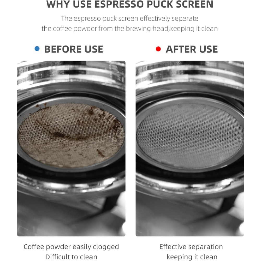 51mm Espresso Puck Screen Meta - Puck Screen Mesh ulasan dan harga