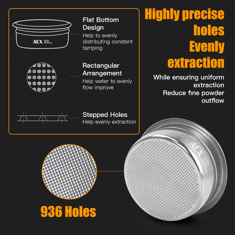 Coffee Filter Basket 58MM AEX  - Puck Screen Mesh ulasan dan harga
