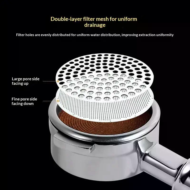 51/53/58mm Reusable Coffee Puc - Puck Screen Mesh ulasan dan harga