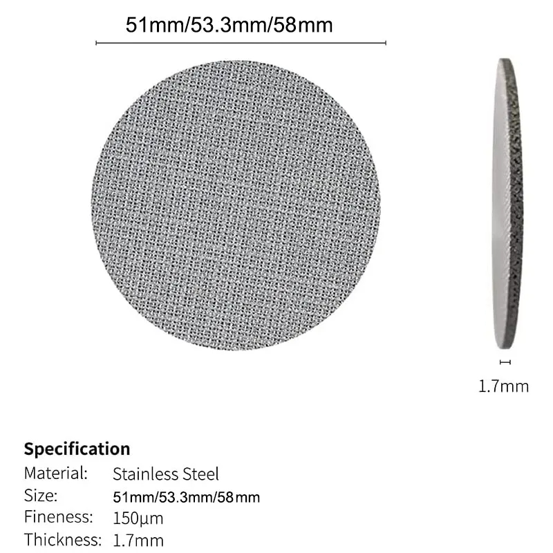 51/53.5/58.5MM Coffee Filter P - Puck Screen Mesh ulasan dan harga